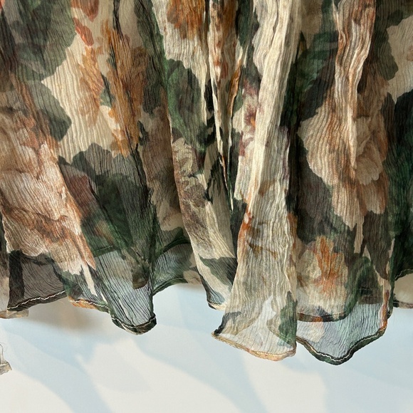 AUTHENTIC ZIMMERMANN ARCADIA RUFFLE SILK TOP IN FLORAL SIZE 2 US SIZE M SOLD OUT - Picture 8 of 13